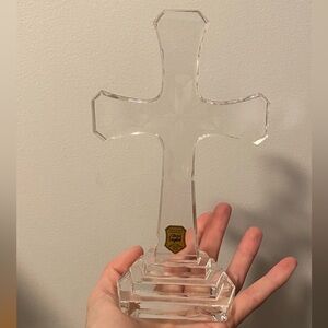 Vintage cross Crystal lead